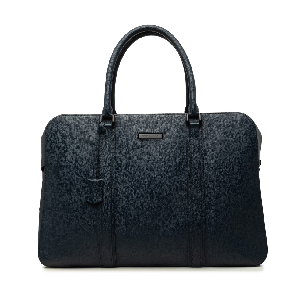 Pre-Loved Burberry Calf Leather Business Bag